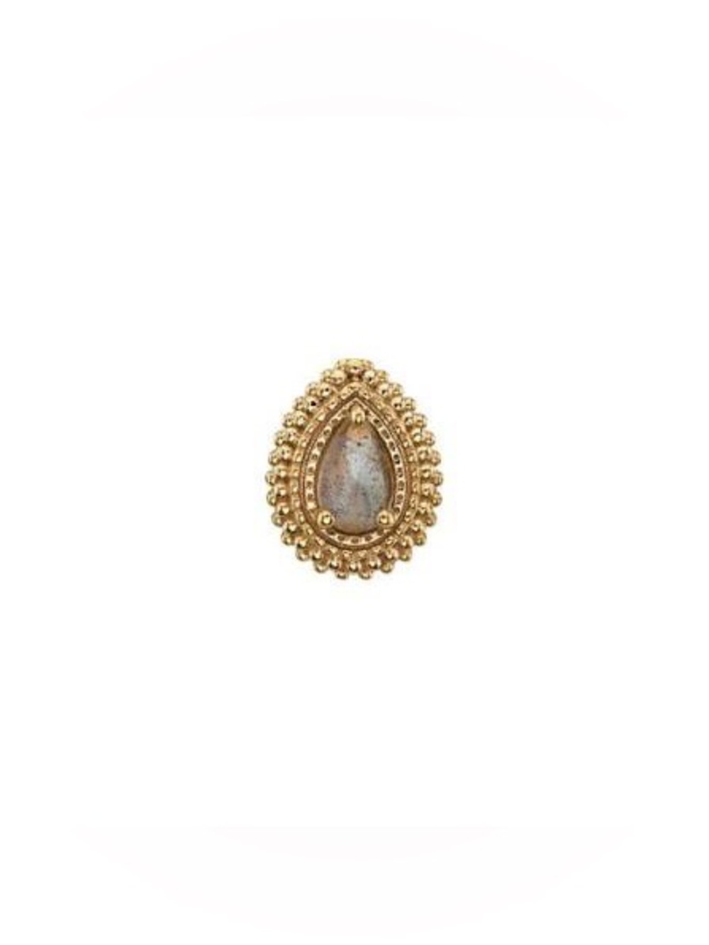 Bvla- Mini afghan pear- 14k yellow gold